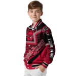 personalized arkansas state red wolves star burst scarlet varsity jacket best selling.webp