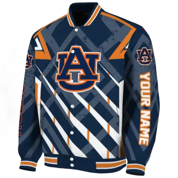 personalized auburn tigers chevron angles navy blue varsity jacket best selling.webp