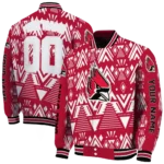 personalized ball state cardinals pyramid shapes red varsity jacket best selling.webp