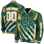 personalized baylor bears chevron angles green varsity jacket best selling.webp