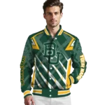 personalized baylor bears chevron angles green varsity jacket best selling.webp