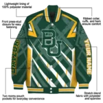 personalized baylor bears chevron angles green varsity jacket best selling.webp