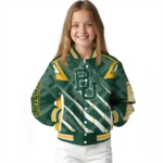 personalized baylor bears chevron angles green varsity jacket best selling.webp