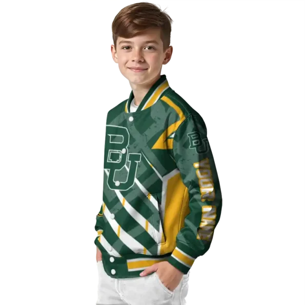 personalized baylor bears chevron angles green varsity jacket trendy.webp