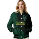 personalized baylor bears hexagon mesh green black varsity jacket best selling.webp