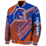 personalized boise state broncos star burst orange varsity jacket best selling.webp