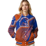 personalized boise state broncos star burst orange varsity jacket best selling.webp