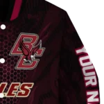 personalized boston college eagles hexagon mesh maroon black varsity jacket best selling.webp