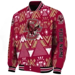 personalized boston college eagles pyramid shapes maroon varsity jacket best selling.webp