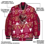 personalized boston college eagles pyramid shapes maroon varsity jacket best selling.webp