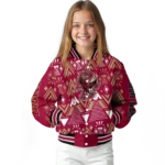 personalized boston college eagles pyramid shapes maroon varsity jacket best selling.webp