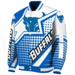 personalized buffalo bulls star burst royal blue varsity jacket best selling.webp