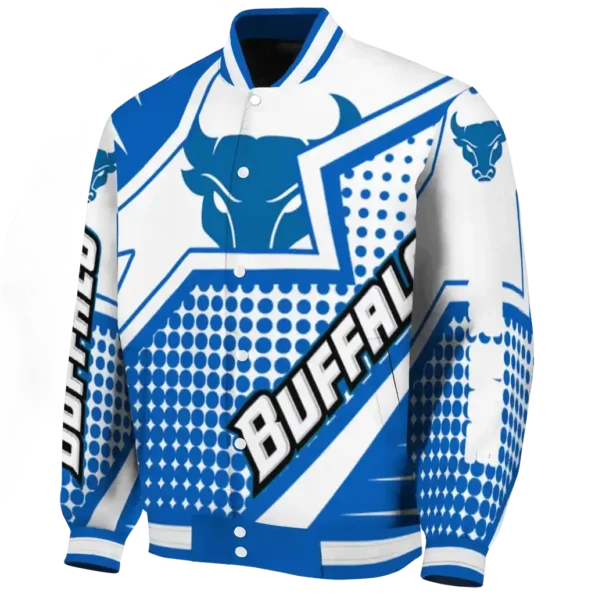personalized buffalo bulls star burst royal blue varsity jacket best selling.webp