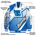 personalized buffalo bulls star burst royal blue varsity jacket best selling.webp
