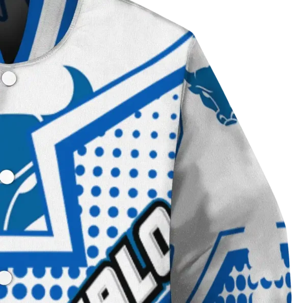 personalized buffalo bulls star burst royal blue varsity jacket premium grade.webp