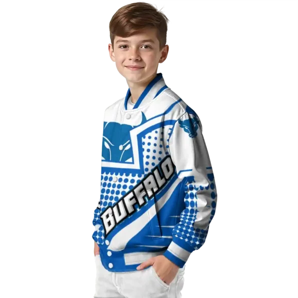 personalized buffalo bulls star burst royal blue varsity jacket trendy.webp