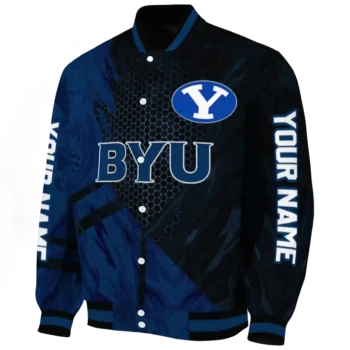 personalized byu cougars hexagon mesh blue black varsity jacket best selling.webp