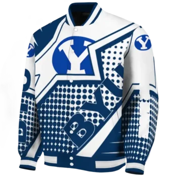 personalized byu cougars star burst blue varsity jacket best selling.webp