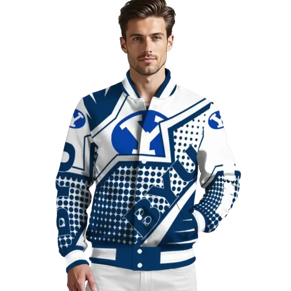 personalized byu cougars star burst blue varsity jacket high quality.webp
