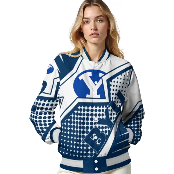 personalized byu cougars star burst blue varsity jacket latest model.webp