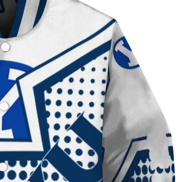 personalized byu cougars star burst blue varsity jacket premium grade.webp