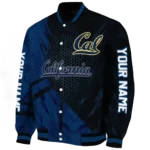 personalized california golden bears hexagon mesh blue black varsity jacket best selling.webp