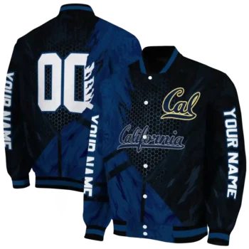 personalized california golden bears hexagon mesh blue black varsity jacket fashion forward.webp