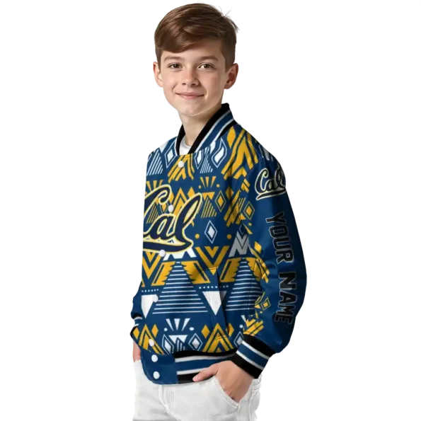 personalized california golden bears pyramid shapes blue varsity jacket trendy.webp
