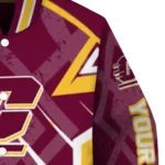 personalized central michigan chippewas chevron angles maroon varsity jacket best selling.webp