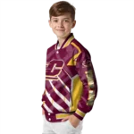 personalized central michigan chippewas chevron angles maroon varsity jacket best selling.webp