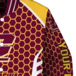 personalized central michigan chippewas hexagon grid maroon varsity jacket best selling.webp