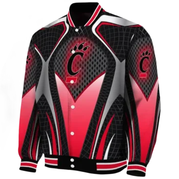 personalized cincinnati bearcats mesh chest black varsity jacket best selling.webp