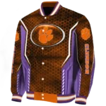 personalized clemson tigers power plate orange varsity jacket best selling.webp