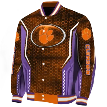 personalized clemson tigers power plate orange varsity jacket best selling.webp