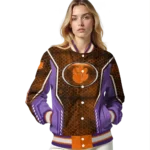 personalized clemson tigers power plate orange varsity jacket best selling.webp