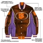 personalized clemson tigers power plate orange varsity jacket best selling.webp