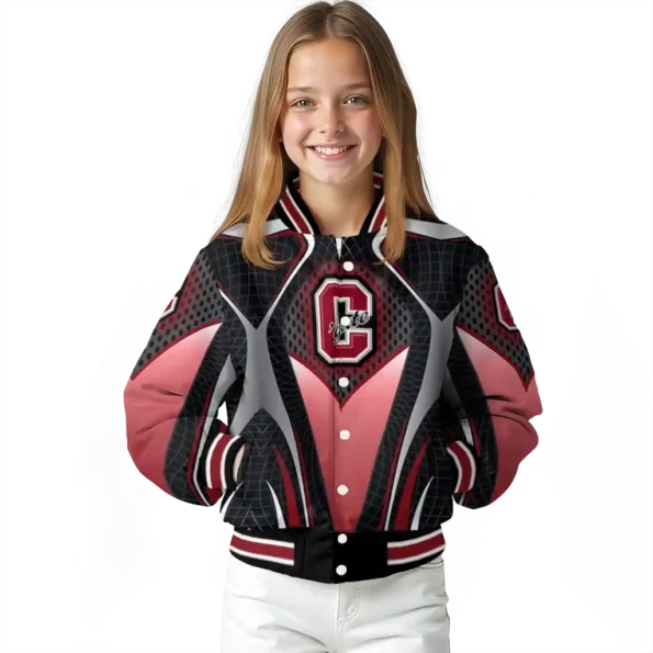 personalized colgate raiders mesh chest gray black varsity jacket top rated.webp