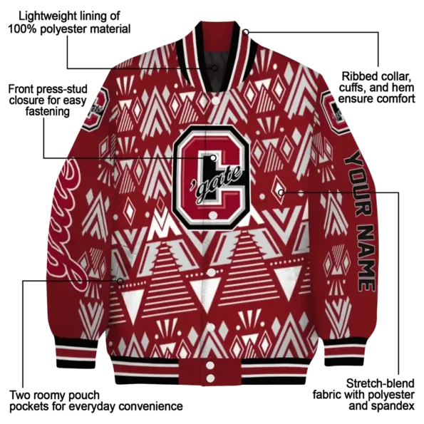 personalized colgate raiders pyramid shapes maroon varsity jacket new arrival.webp