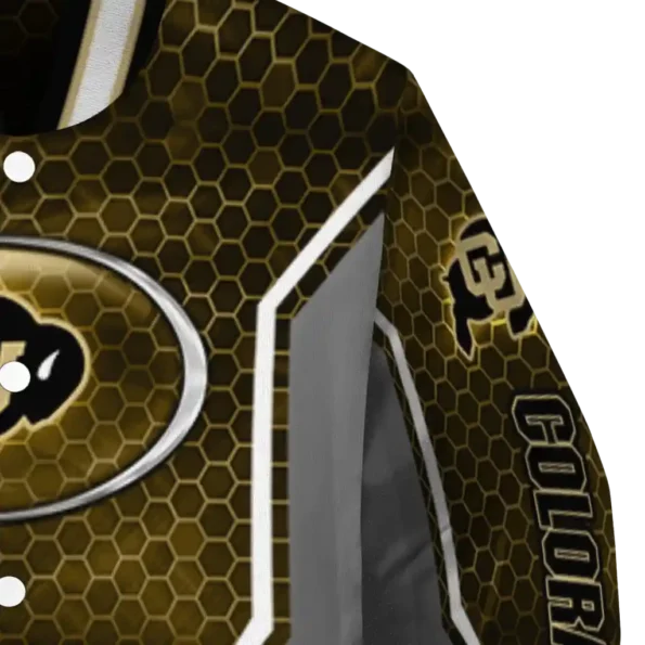 personalized colorado buffaloes power plate gold varsity jacket premium grade.webp