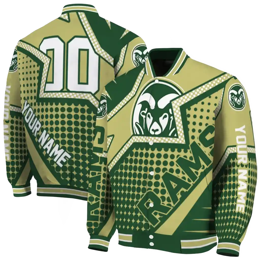 personalized colorado state rams star burst green varsity jacket fashion forward.webp personalized colorado state rams star burst green varsity jacket fashion forward.webp