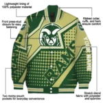 personalized colorado state rams star burst green varsity jacket best selling.webp