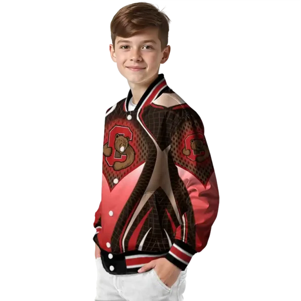 personalized cornell big red mesh chest brown black varsity jacket trendy.webp