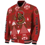 personalized cornell big red pyramid shapes red varsity jacket best selling.webp
