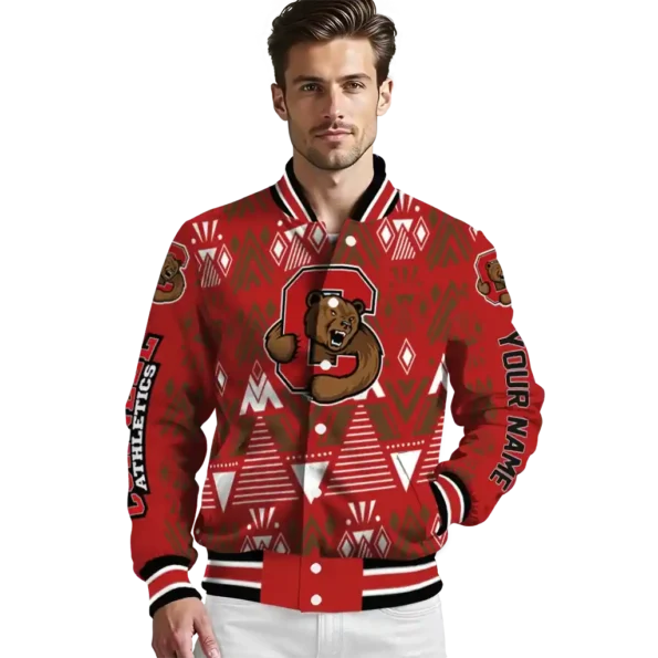 personalized cornell big red pyramid shapes red varsity jacket high quality.webp