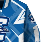 personalized creighton bluejays chevron angles blue varsity jacket best selling.webp