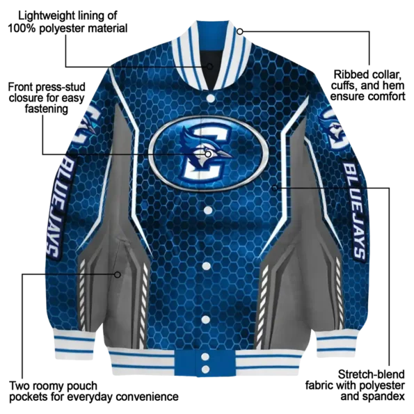 personalized creighton bluejays power plate blue varsity jacket new arrival.webp