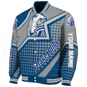 personalized drake bulldogs star burst blue varsity jacket best selling.webp