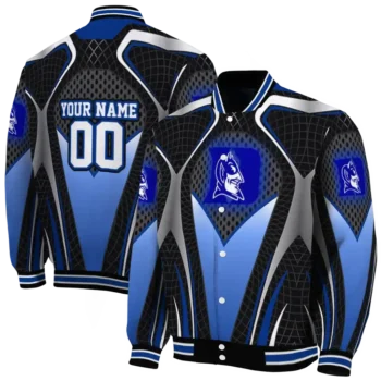 personalized duke blue devils mesh chest white black varsity jacket fashion forward.webp
