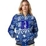 personalized duke blue devils pyramid shapes blue varsity jacket best selling.webp