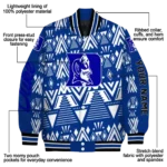 personalized duke blue devils pyramid shapes blue varsity jacket best selling.webp